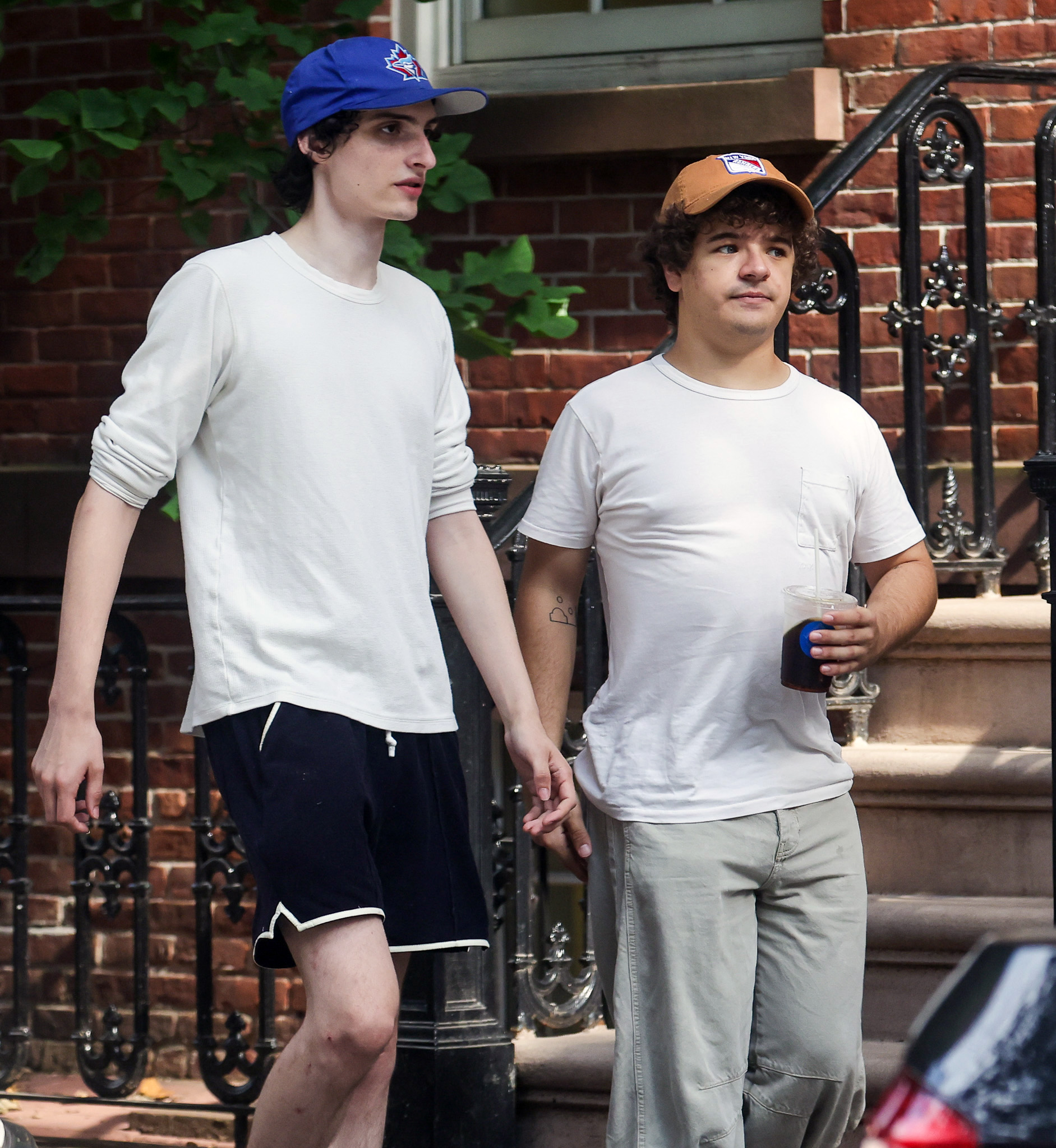 Finn Wolfhard and Gaten Matarazzo looked for property as they are on a filming break from Stranger Things 5