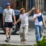 Finn Wolfhard and Gaten Matarazzo were seen holding hands as they checked out NYC real estate