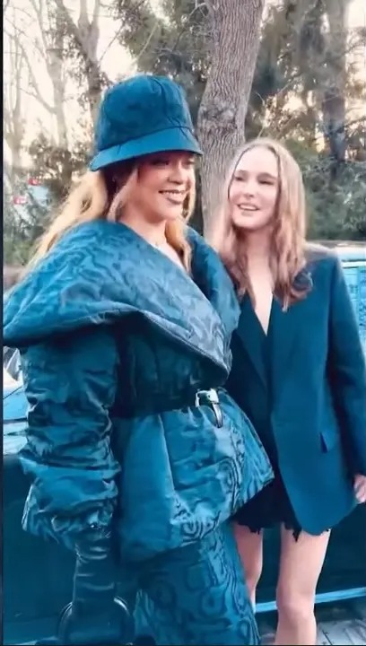Rihanna and Natalie met at Paris Fashion Week