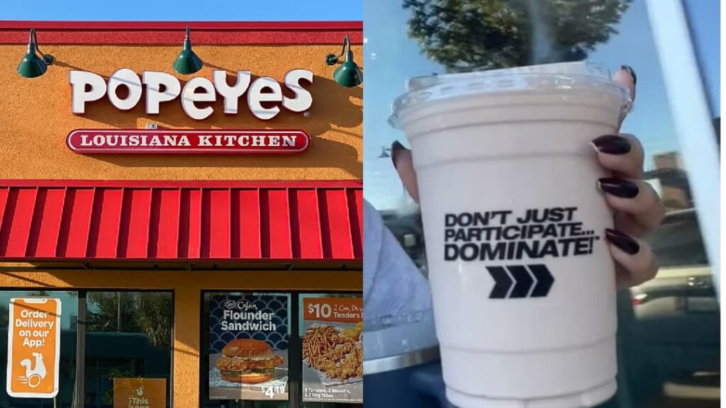 Woman buys protein shake from Popeye’s and everyone is very confused