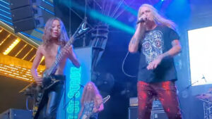 Sebastian Bach and Stepson Perform "Youth Gone Wild"