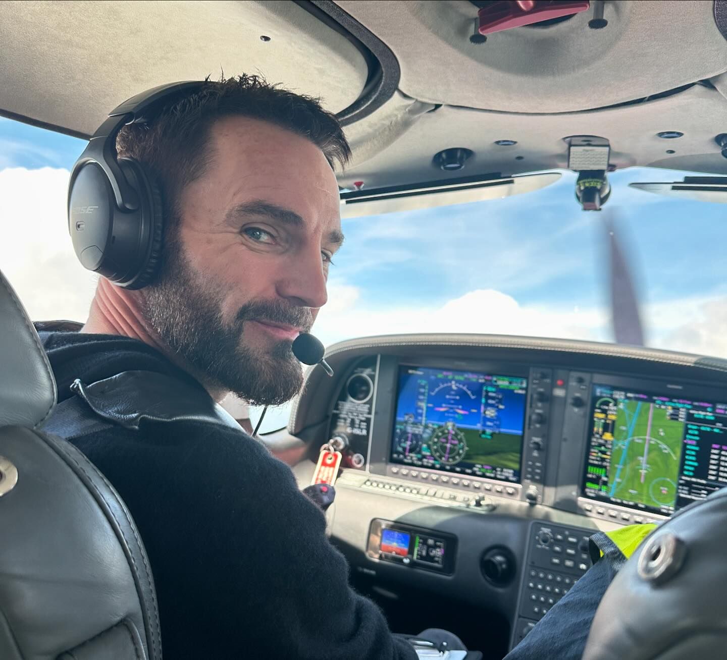 The Irish songwriter seen flying a plane in the above pic, has been dating Courteney Cox for more than 10 years, and has kept a low profile for most of that time