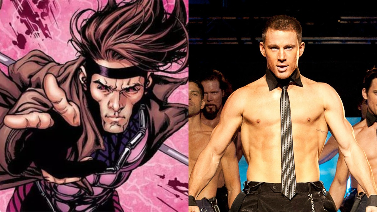 Channing Tatum still wants to play Gambit in a movie - Gambit and Channing Tatum from Magic Mike