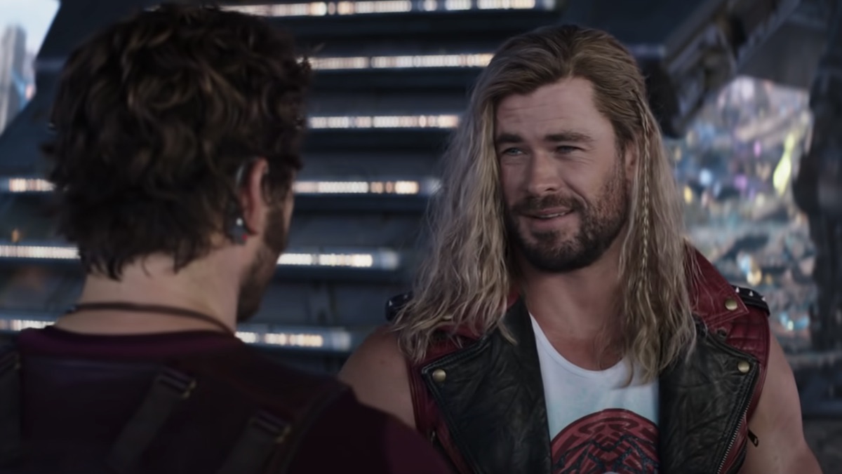Thor looks at Peter Quill in Love and Thunder