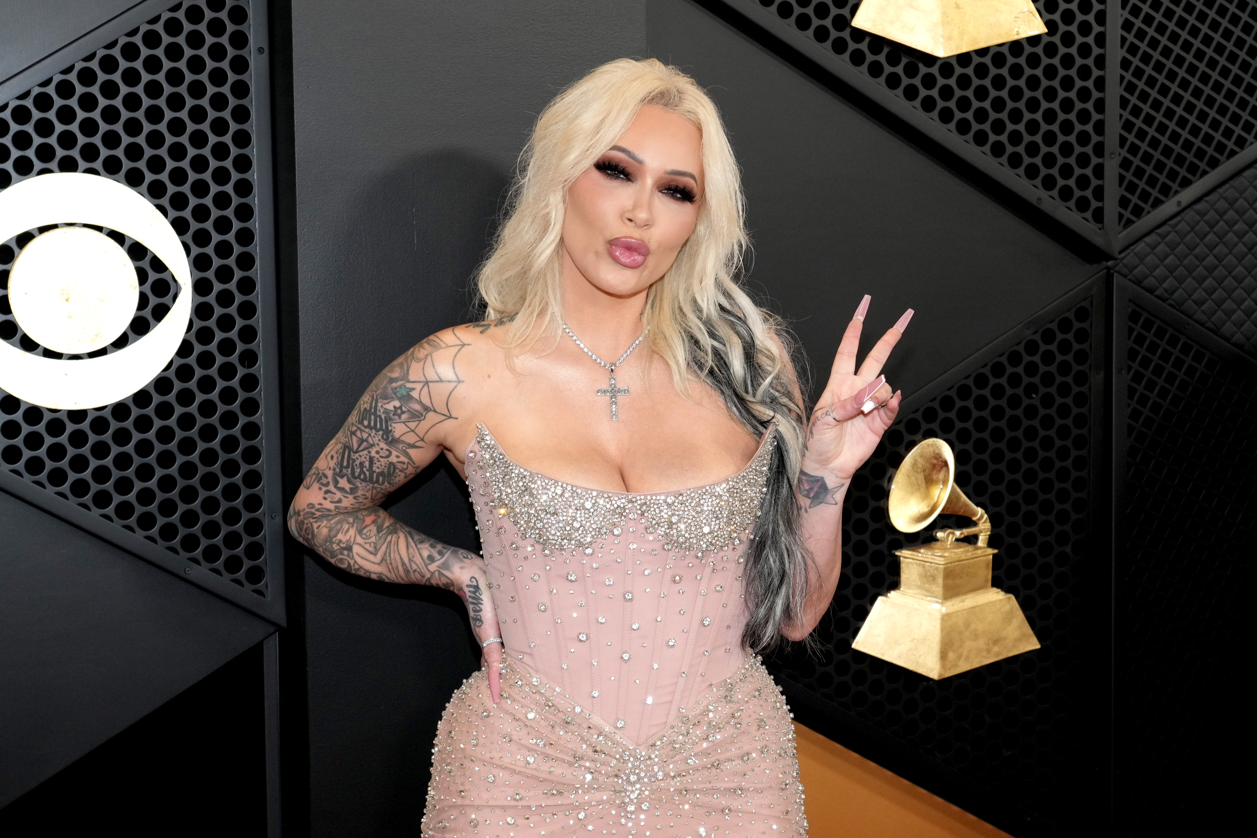 Bunnie Xo at the 66th Grammy Awards in Los Angeles in February 2024