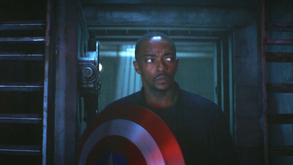 Captain America Brave New World Sam Wilson with shield