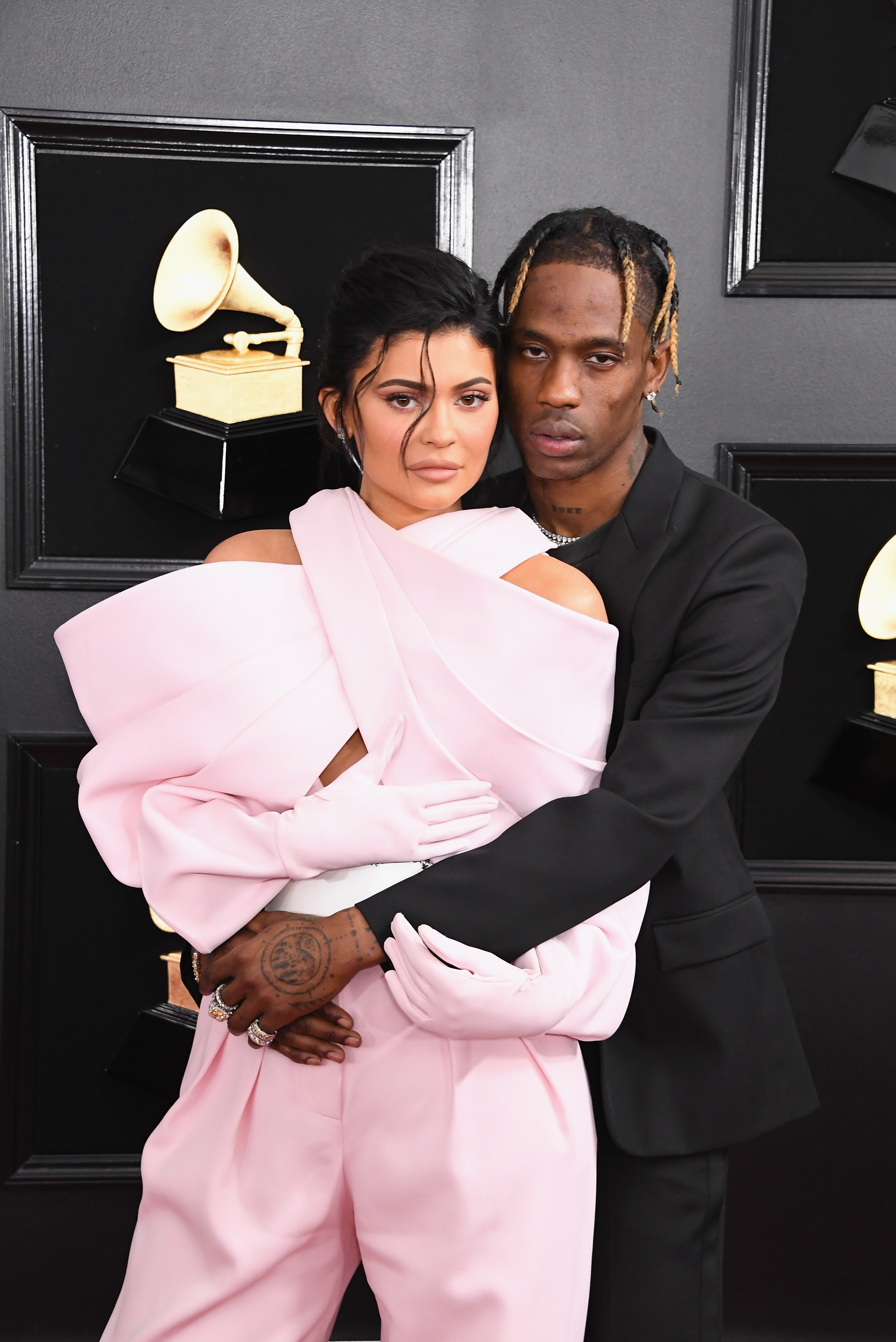 Travis Scott and Kylie Jenner attend the 61st Annual Grammy Awards in Los Angeles, California, in 2019