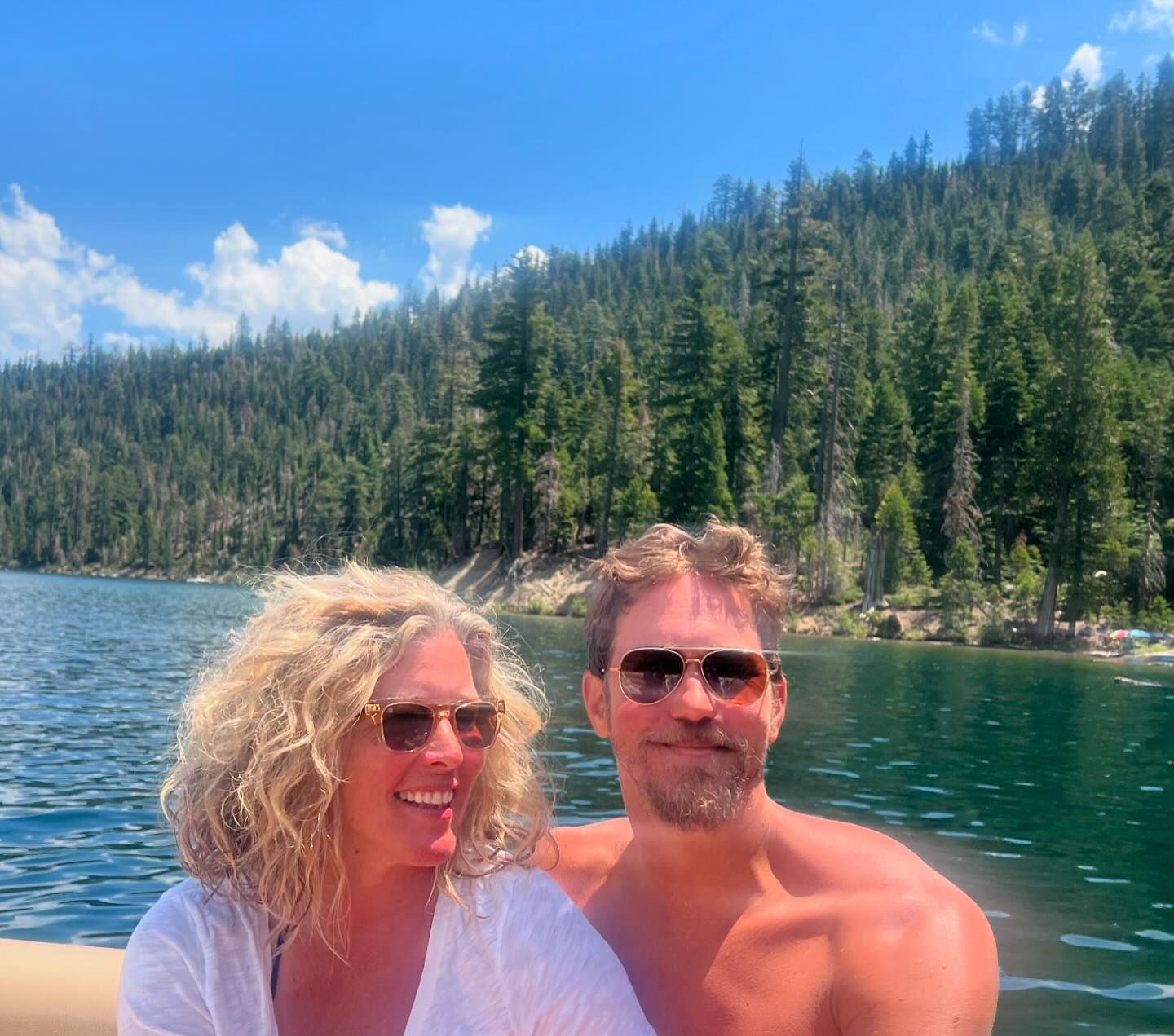 Laura Wright was joined by her boyfriend and co-star, Wes Ramsey, at Lake Tahoe