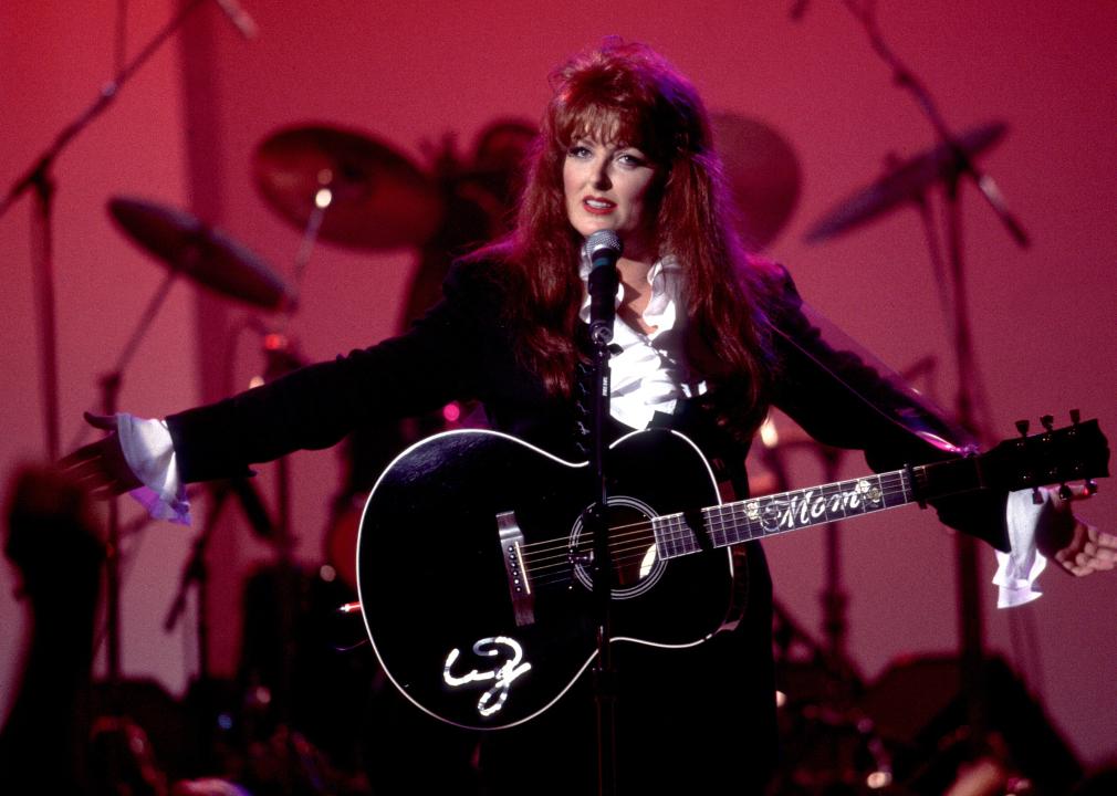 Wynonna Judd performs during a taping of the series 'Centerstage'.