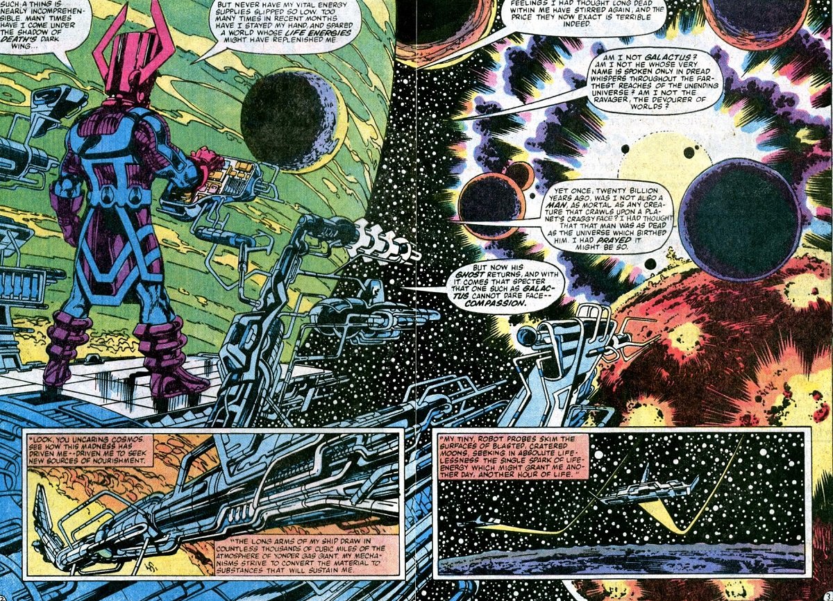 Galactus devours the Skrull homeworld. Art by John Byrne.