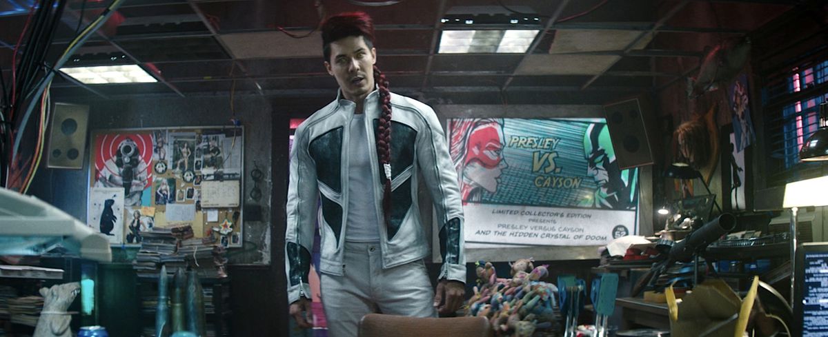 Shatterstar (Lewis Tan) auditions to be a member of X-Force during his brief appearance in Deadpool 2
