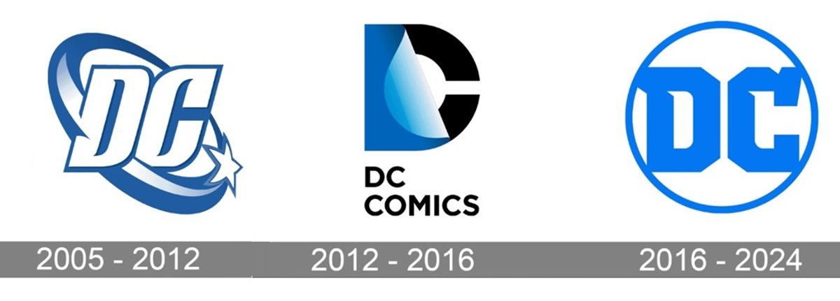 The DC Comics logos of the past decade.