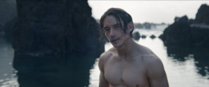 Qimir (Manny Jacinto) shirtless