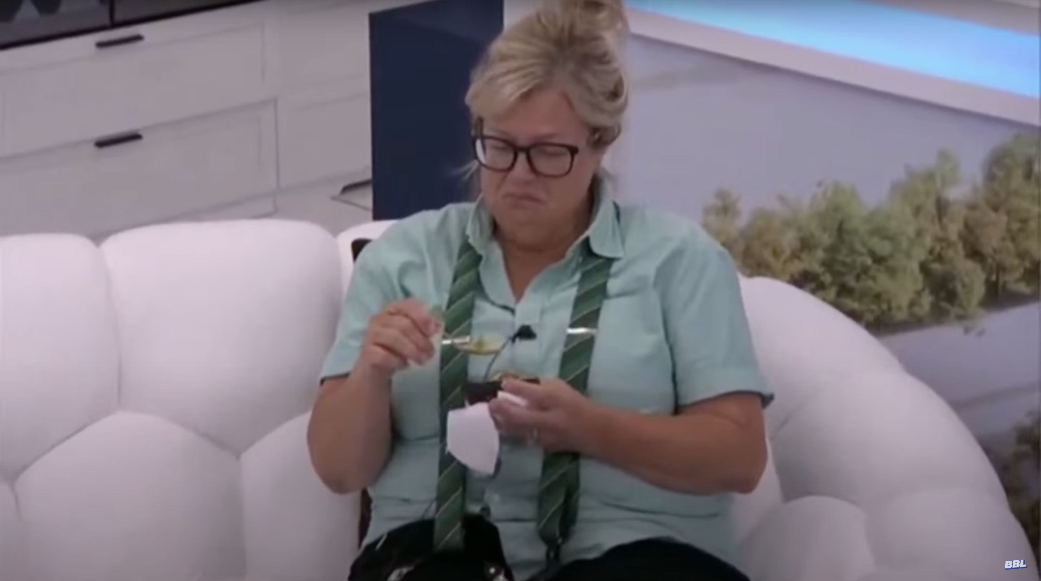 Big Brother viewers caught Angela Murray crying on the live feeds after learning she was up for eviction
