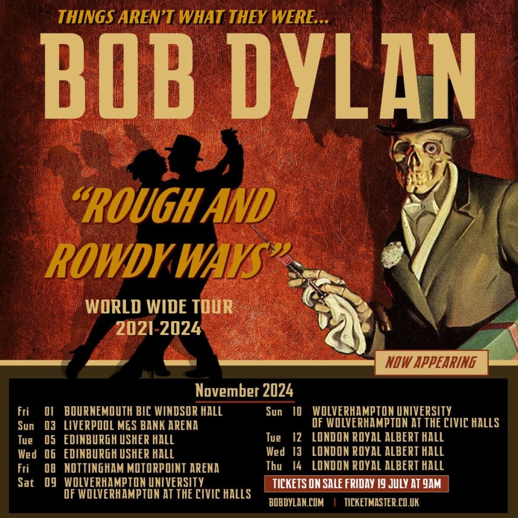 Bob Dylan: tour poster