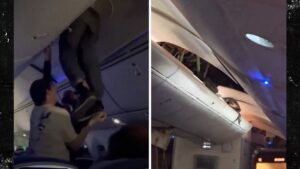 Boeing Flight in Severe Turbulence, Video Shows Passenger Stuck in Ceiling