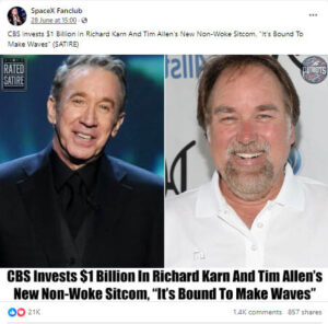 CBS Didn’t Offer Tim Allen A Billion Dollars for ‘Non-Woke Sitcom’