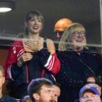 Taylor Swift and Donna Kelce attend Kansas City Chiefs game