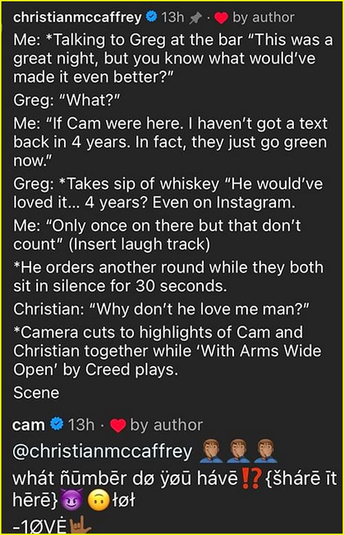 Christian and Cam comments