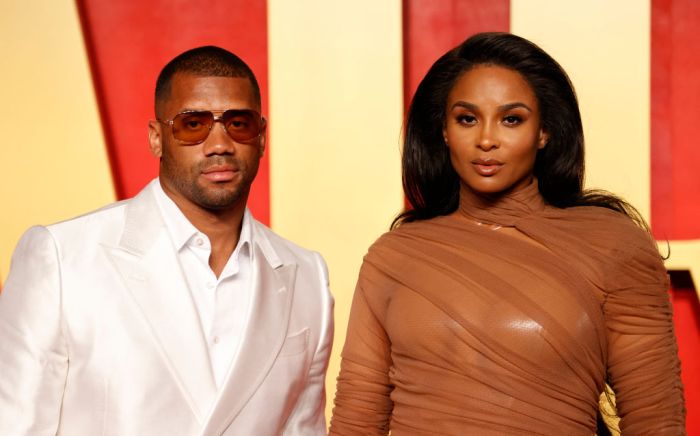 Ciara and Russell Wilson attend US-ENTERTAINMENT-FILM-AWARD-OSCARS-VANITY FAIR