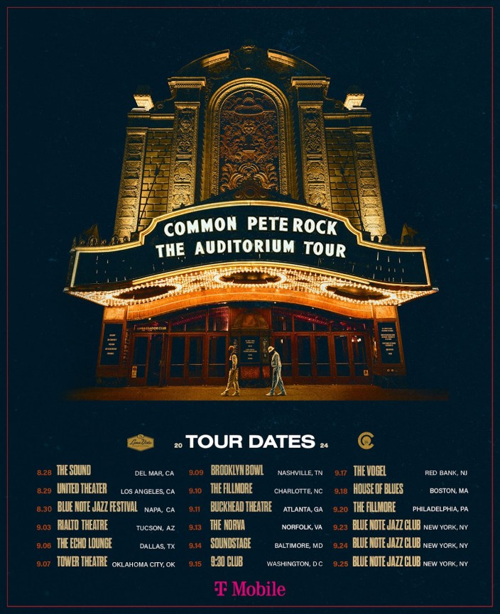 Common & Pete Rock 2024 Tour Dates: 'The Auditorium Tour'
