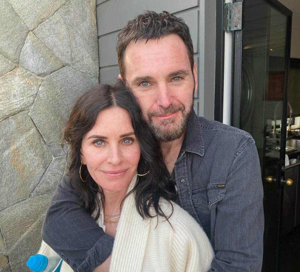Courteney Cox shared a sweet tribute, featuring several snaps of her and Johnny McDaid in celebration of her rarely-seen fiancé's birthday