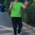 Kyle MacLachlan danced as he walked down the street