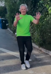 Kyle MacLachlan danced as he walked down the street