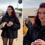 Dua Lipa’s reaction to ukulele busker at Glastonbury becomes viral meme