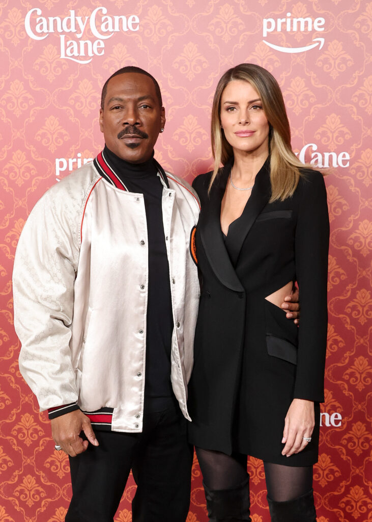 Eddie Murphy, 63, seen here in November 2023 at the premiere of Candy Cane Lane, has married Paige Butcher, 44, on July 9 in Anguilla