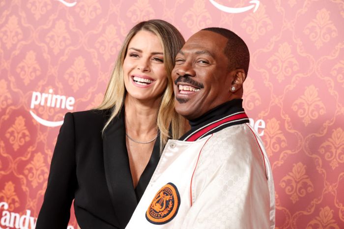 Eddie Murphy and Paige Butcher attend