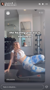 Elley Duhé in Workout Gear Says the "Healing Process is Not Linear" — Celebwell