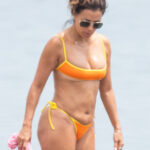 Eva Longoria enjoyed a day at the beach on July 26, 2024 in Spain