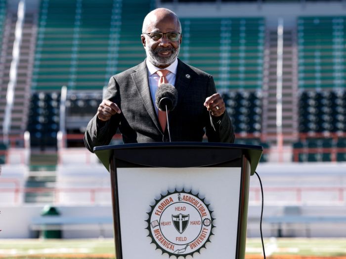 FAMU President Dr. Larry Robinson Introduces James Colzie III As Head Football Coach