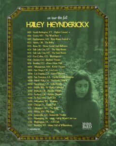 Haley Heynderickx on Tour This Fall
