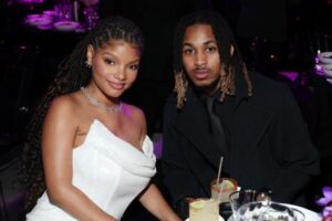 Halle Bailey & DDG attend 66th GRAMMY Awards - 2024 Recording Academy Honors Presented By The Black Music Collective