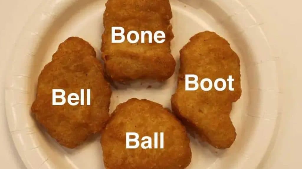 chicken mcnugget shapes