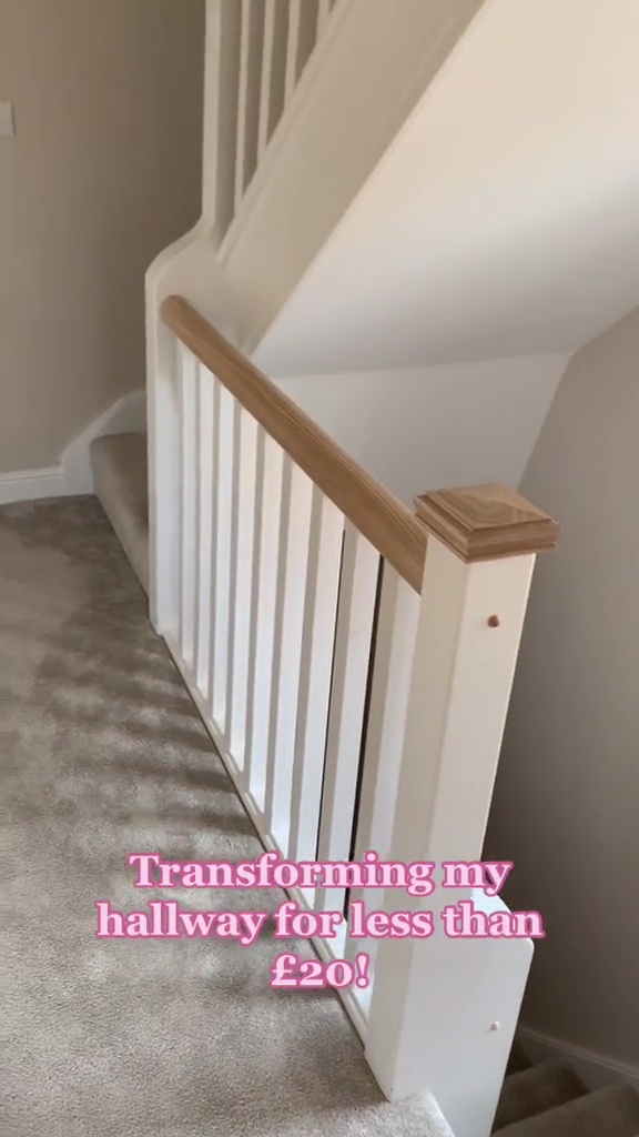 A woman has revealed that she has given her hallway a total transformation, thanks to a cheap buy from Wilko