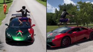 IShowSpeed jumps over speeding Lamborghini, but is it real?