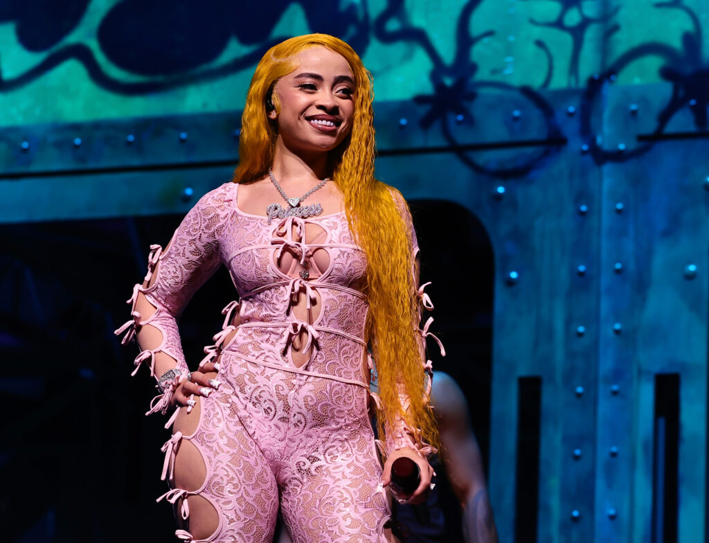 Rapper Ice Spice performs at the Sahara Tent during Coachella in Indio, California, in April