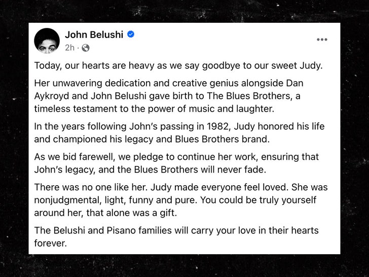 john belushi statement facebook