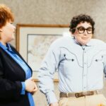 Roseanne Barr appears opposite Julia Sweeney as Pat during a 1991 sketch on "Saturday Night Live." Sweeney looked back on her character's legacy in a new interview with People.