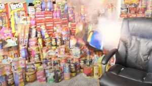 Kai Cenat’s MrBeast collab stream goes up in flames as fireworks erupt inside