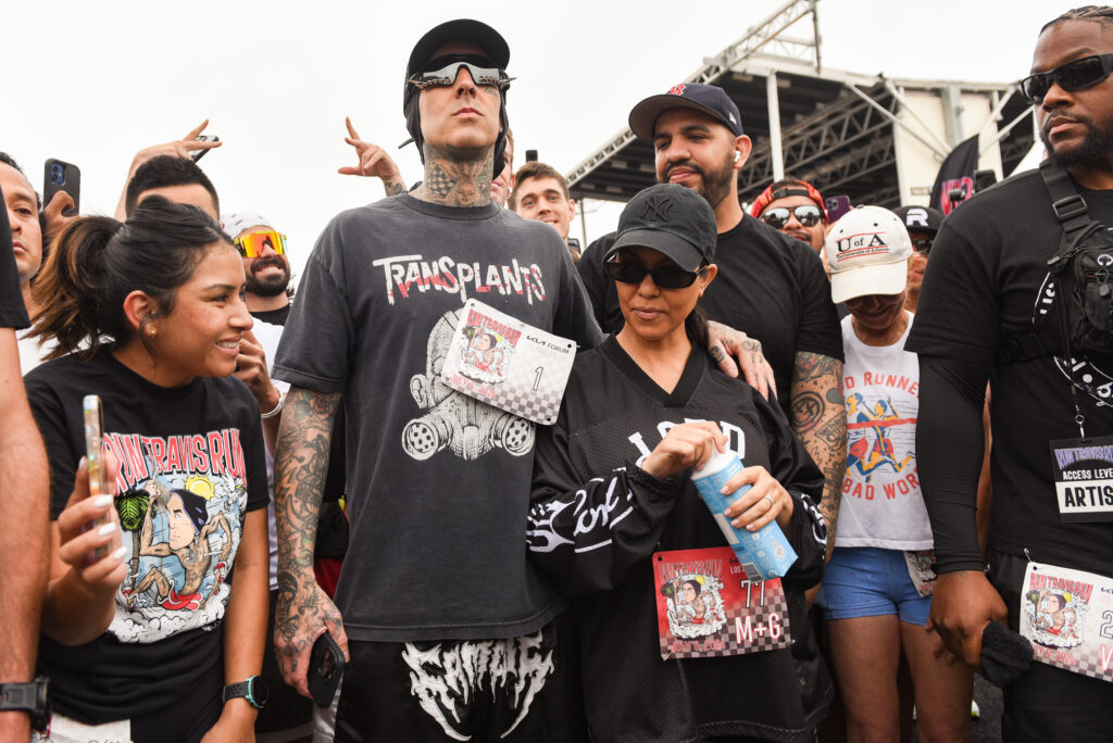 Travis Barker and Kourtney Kardashian ran the Run Travis Run 5k together in Inglewood, California, on July 6