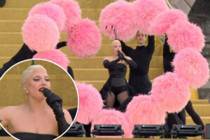 Lady Gaga performs at 2024 Paris Olympic opening ceremony