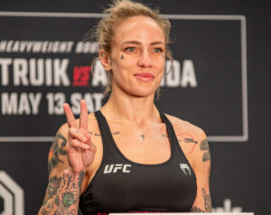 MMA Star Jessica-Rose Clark in Workout Gear Hits Personal Record