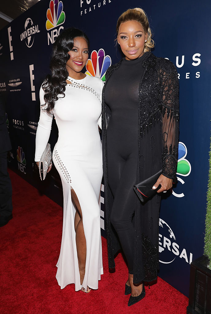 Kenya Moore and Nene Leakes attend Universal, NBC, Focus Features, E! Entertainment Golden Globes After Party Sponsored by Chrysler