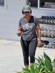 Oprah Winfrey was spotted leaving the gym in casual attire, showing off her slim figure