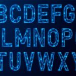 alphabet in lights digital