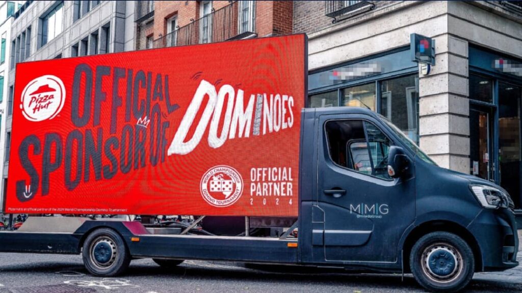 Pizza Hut trolls rival by becoming “Official Sponsor of Domino’s”